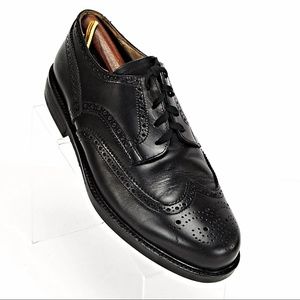 NINE AND CO. MEN SIZE 10 ITALIAN BLACK  DRESS SHOE